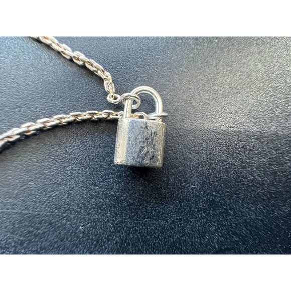 LOUIS VUITTON Bracelet Lockit Ag925 Silver Authentic - Picture 6 of 6